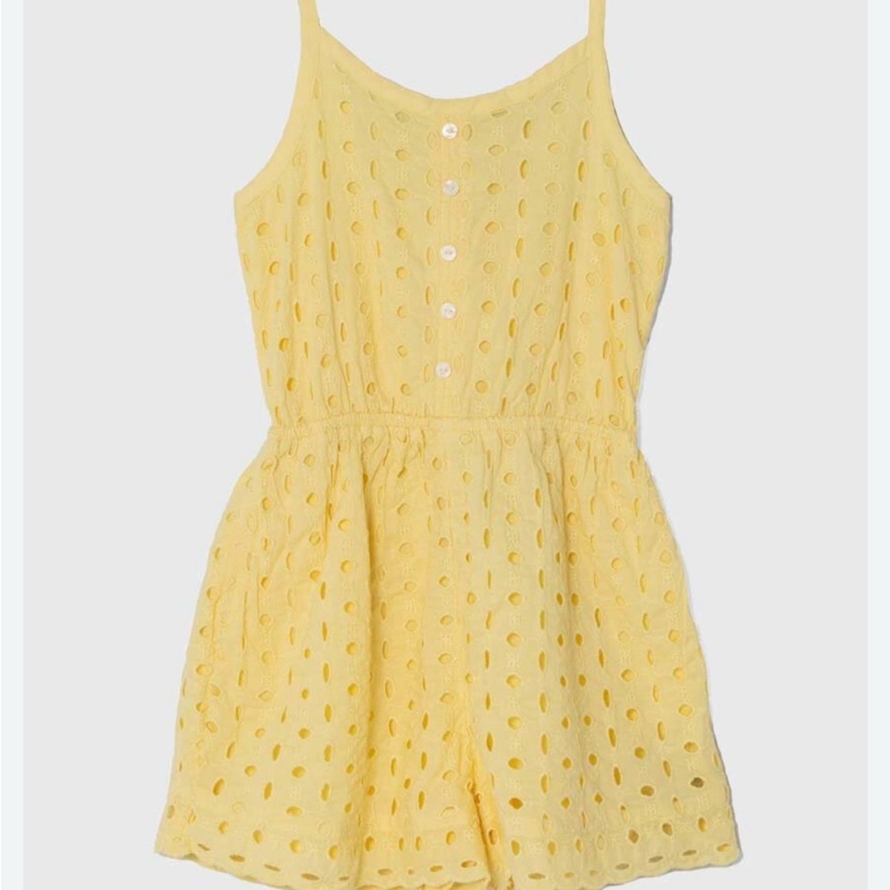 Abercrombie Kids Yellow Eyelet One Piece